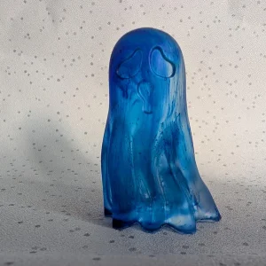 Blue resin ghost character